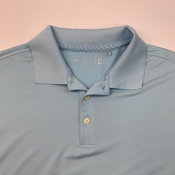 Walter Hagen Polo Shirt Mens XL Extra Large Baby Blue Quick Dry Stretch Golf - Picture 4 of 12